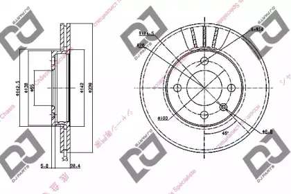 Тормозной диск DJ PARTS купить
